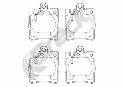 Комплект тормозных колодок, дисковый тормоз BRECK купить